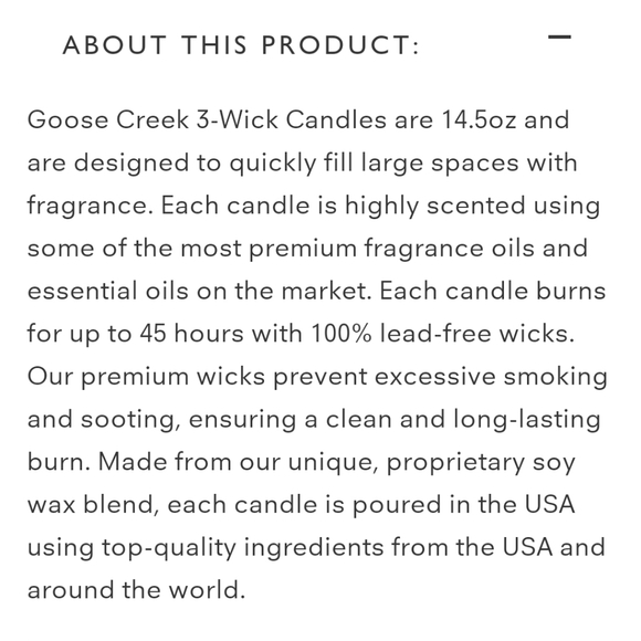 Warm Vanilla Woods Goosecreek candles - Picture 5 of 6